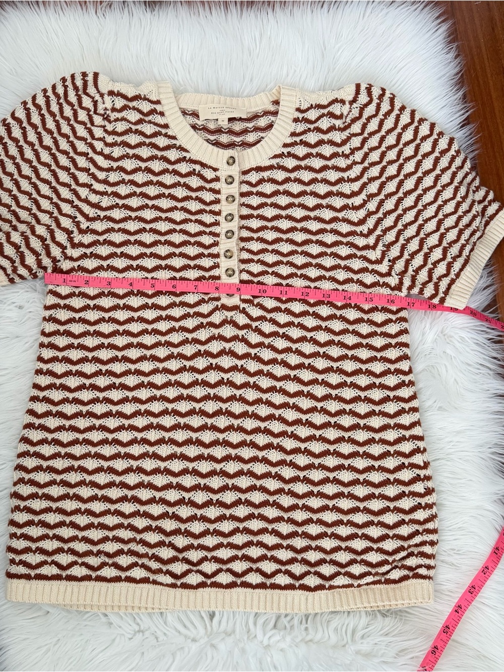 Sézane Mae Jumper blouse Top M - Picture 10 of 11